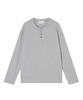 OX STUDIOS Moment Henley Neck Long Sleeve (Gray)
