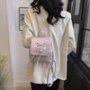 Solid Color Texture Simple Bow Casual Bag Spring New Versatile Ins Women's Backpack Women's Bag