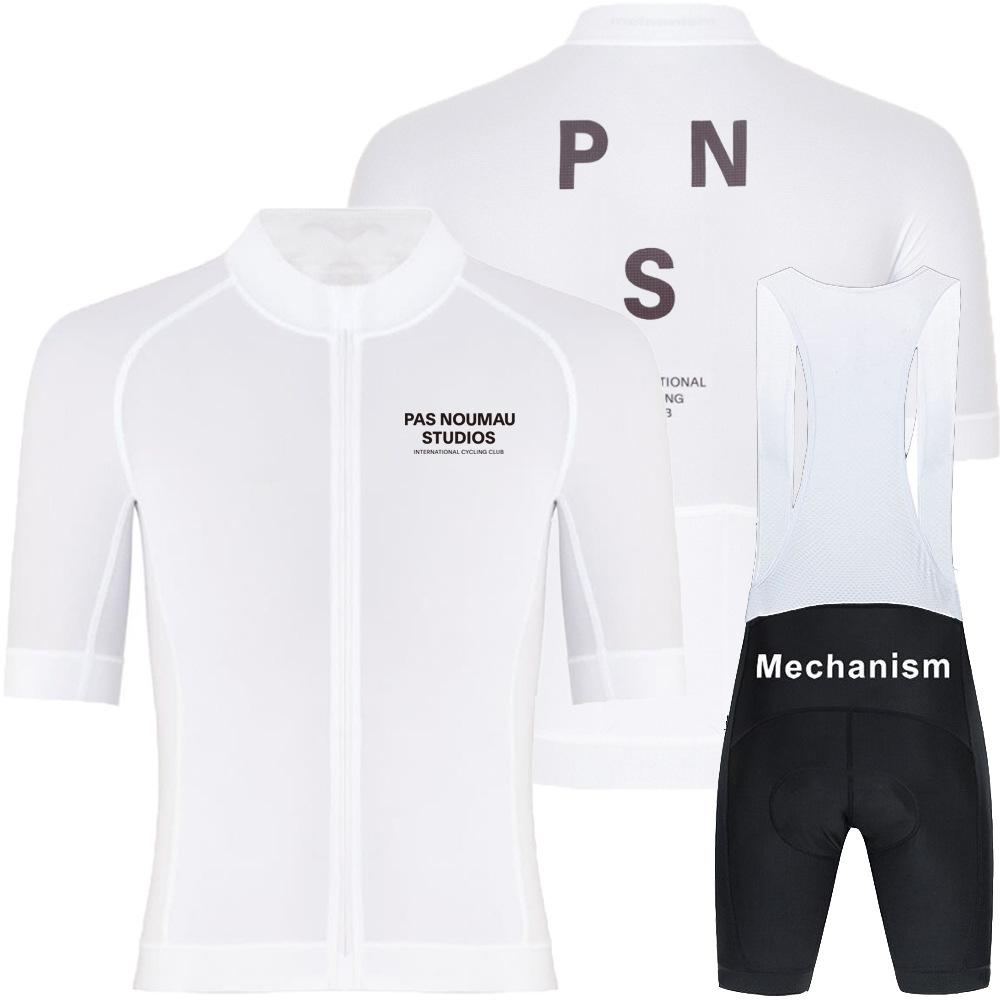 Traje de Ciclismo Pas Verano Hombres y Mujeres Mono Corto Traje de Ciclismo de Manga Corta Traje de Ciclismo de Carretera Seda de Leche