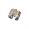 2025 Trend Retro Cameo Tanggrass Totem White Chalcedony Ring Femei Moda Lumină Lux Bărbați și Femei Open Index Deget Inel