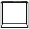 VidaXL Table console Noir 80x35x75 cm Verre trempé 322810