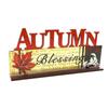 Wooden Happy Bumper Festival Table Decorations Maple Leaf Sunflower Table Ornaments Halloween Sign Fall Party Decoration