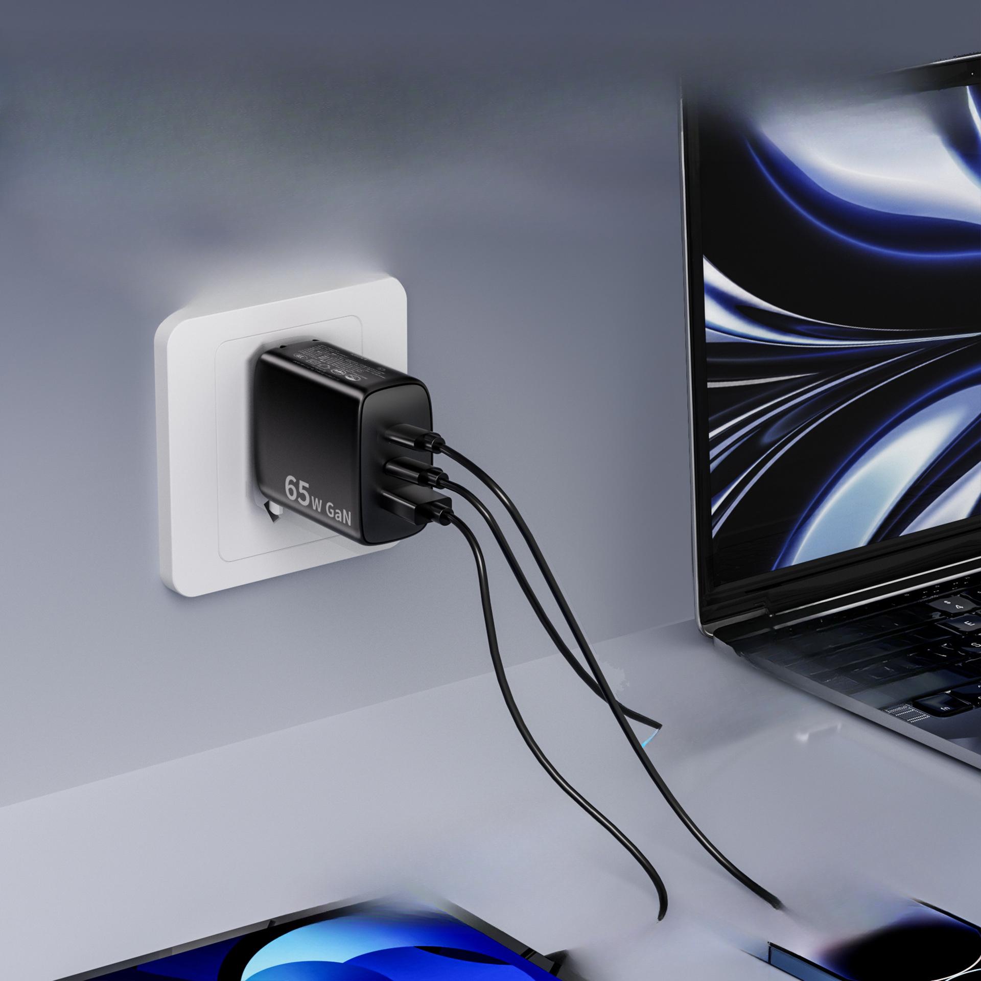 

Новое европейское стандартное 65 Вт зарядное устройство из нитрида галлия с быстрой зарядкой, сертифицированное CE, супер-адаптер питания для мобильных телефонов TYPEC single C port high quality certified