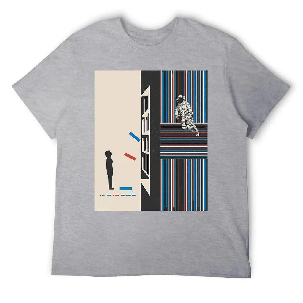 Motion Tees Hot Sale Nerd Leisure USA Size Interstellar Cooper Science Fiction Film Endurance Stay 14 Crewneck T-shirt harajuku