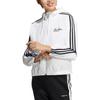 Adidas Neo FW22 Twill Solid Color Sports Hooded Long Sleeve Jacket Women Jacket White HF7279