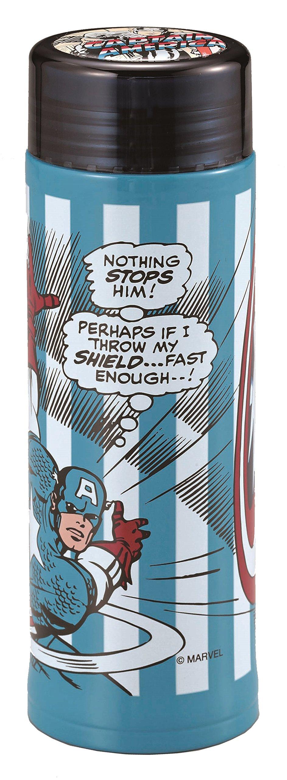 

Pearl Metal Marvel Water Bottle, Direct Drinking, Lightweight, Personal Bottle, 300ml, Captain America