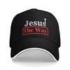 Jesús La Verdad El Camino La Vida Gorra de Béisbol Popular Gorras Sandwich para Unisex Mujeres Poliéster Gorra de Papá Exterior