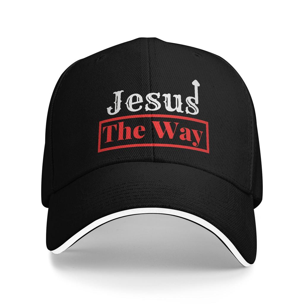 Jesús La Verdad El Camino La Vida Gorra de Béisbol Popular Gorras Sandwich para Unisex Mujeres Poliéster Gorra de Papá Exterior