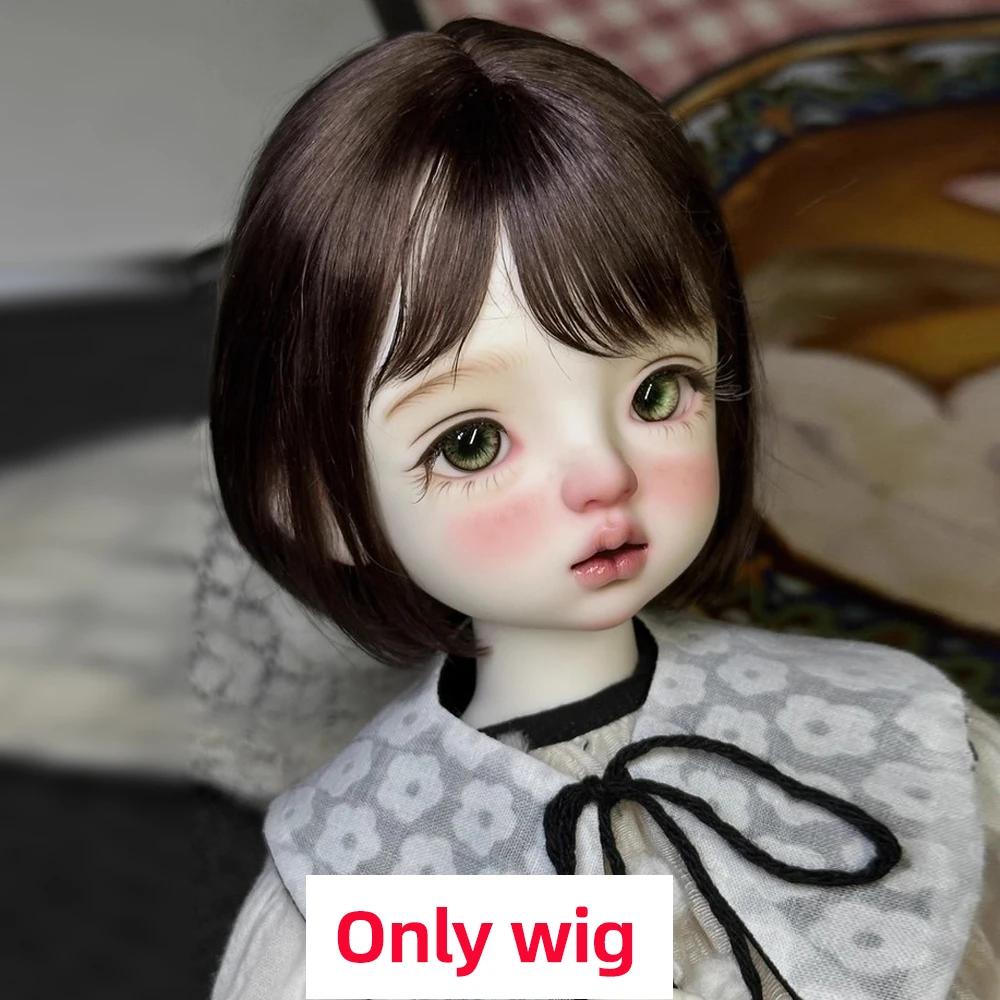 Awen Bjd Wig Mohair 1/4, 1/6 BJD Bangs Straight Short High-layered Long Hair for 30-40cm BJD DD SD Doll Hair In Multiple Colors