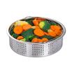Dimsum Kitchen Tool Basket Compatible with Pot Stainless Steel Cage Cakeware Cooker Steamer