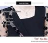 MM Plus Size Women's Korean Style Mesh Splicing Slim-Fit Dress - Summer 2023 Collection