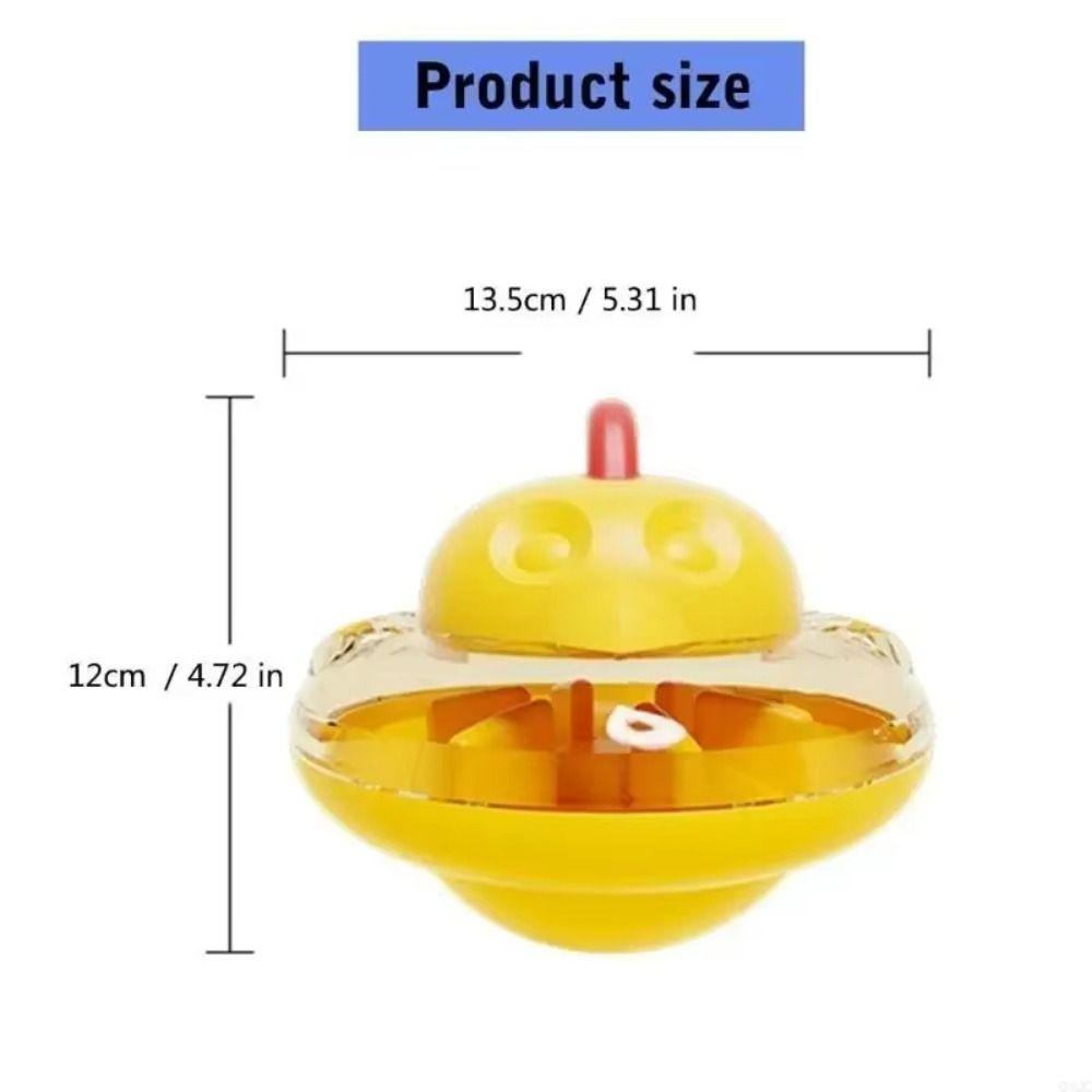 Plastic Cat Treat Dispenser Toy Tumbler Wear Resistance Slow Feeder Cat Dog Toy Easy Clean Puzzle Game
