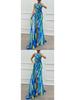 2026 European Chiffon Printed Split Long Casual Party Dress for Women