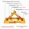 Thickened Triangle Parking Post: Anti-Collision Wheel Stopper with No-Drill Installation