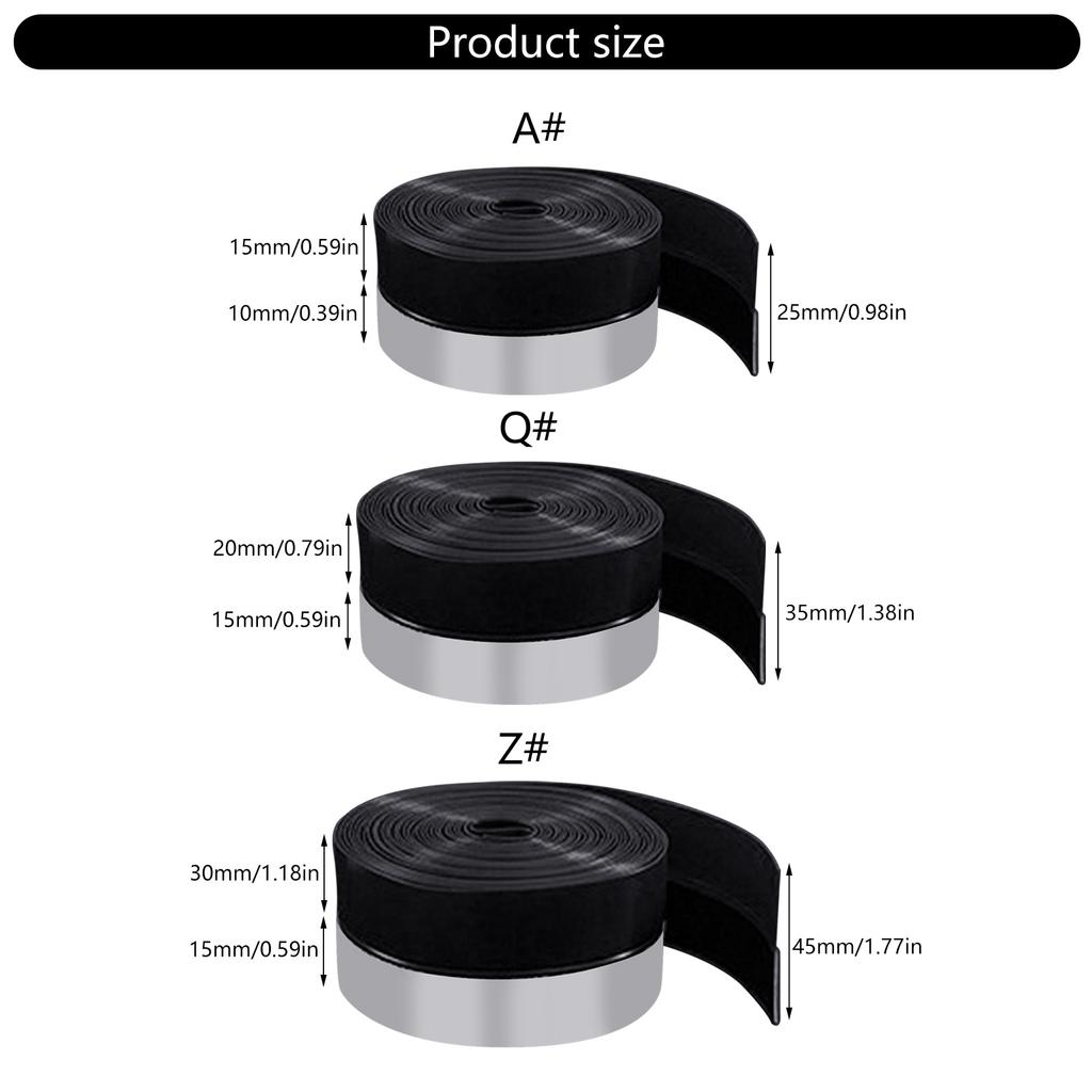 Door Strips Bottom Draft Stopper Silicone Door Bottom Seal Strips Tape Window Sealing Strips for Door Frame Window