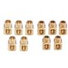 Essential Set Of 5 Brass Plumbing Fittings Brass Pipe Adapters Heavy Duty Pipe Connectors for Secure Pipe Connection