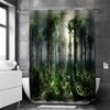 Natural Scenery Coconut Trees Bathroom Landscape Shower Curtain Waterproof With 12 Hooks Home Deco Free Ship