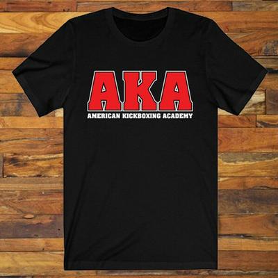 Aka American Kickboxing Academy Mma Gym Logo Tricou negru S la