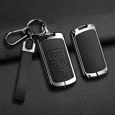 Zinc Alloy Car Key Case Cover Shell Fob For Honda Fit Jazz Shuttle Gp2 Spada Stepwgn Rg1 Freed Spike Ge6 Key Chain Accessories