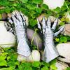 40,64 cm lange, von Nazgûl inspirierte, geätzte Stulpenhandschuhe – Gothic-Fantasy-Kostüm, Halloween-Handschuhe (Paar) – Das perfekte Geschenk