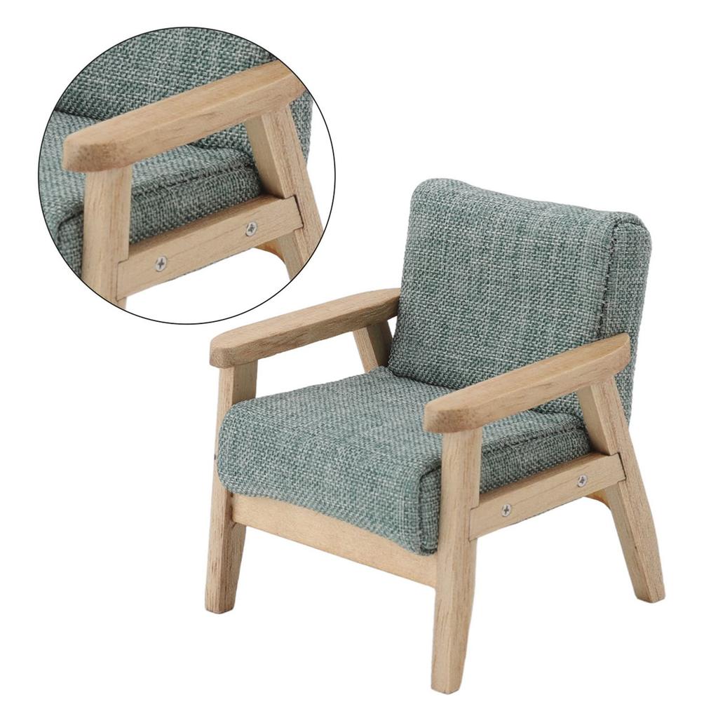1/12 Scale Dollhouses Single Miniature Couch Furniture Pretend Play for Kids Furniture Model for Dollhouses