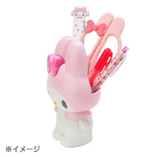 Sanrio Character Shaped Pen Stand Hello Kitty Approximately Width 10 X Depth 7.8 X Height 13.6cm 240931