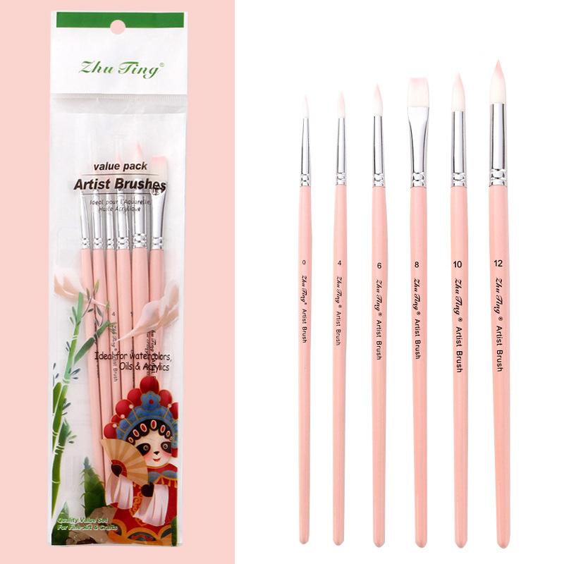 Professional Face Body Art Brush Nylon Artist Brush for Painting Acrylic Oil Watercolor Gouache