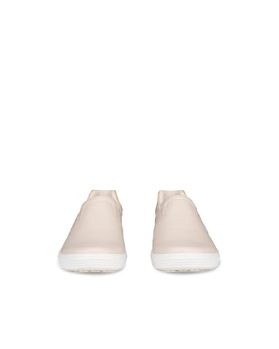 ECCO Soft 7 Casual Sneakers, Genuine Leather, Women's Casual Slip-On Sneakers, Limestone/Straw, Size 24.0 Cm, 3E