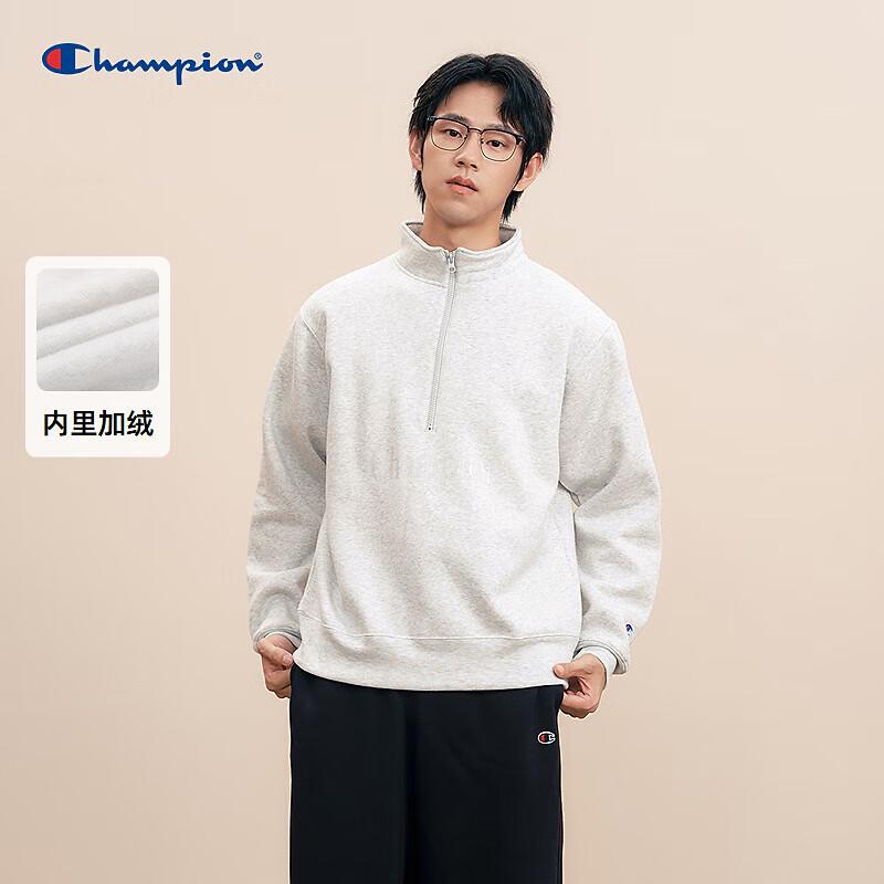Champion Men's Fleece Half-Zip Mock Neck Pullover Sweatshirt