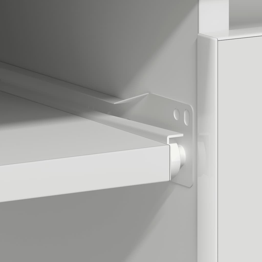 White Desk 90 X 45 X 76 Cm Particleboard