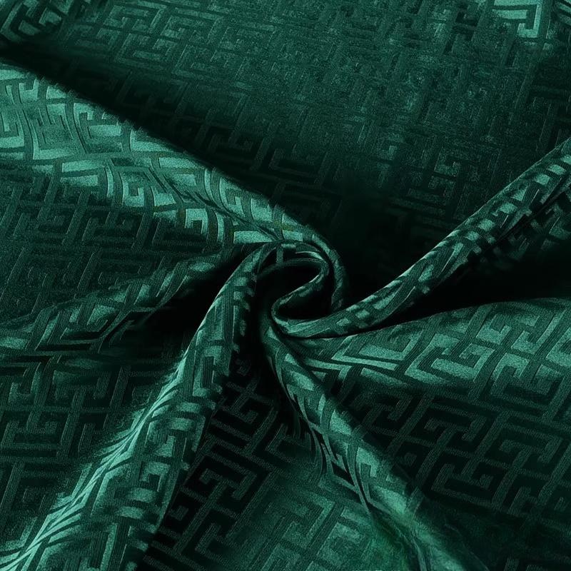 50x150cm Vintage Jacquard Fabric Plaid Acetate Cloth Glossy Wrinkle Resistant Suit Dress Cloth for Diy Apparel Sewing Material