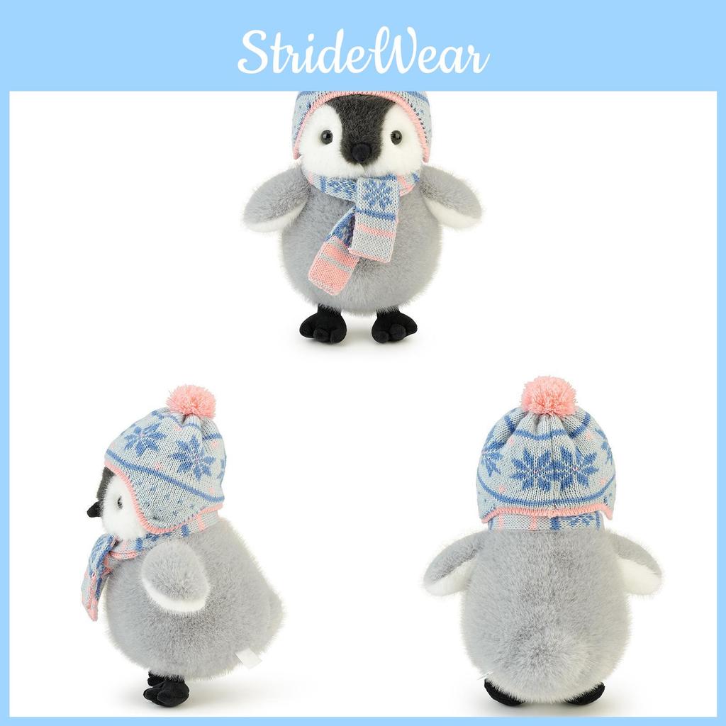 Wear Scarf Hat Penguin Plush Toy Soft Teddy For Kids Bedtime Gift