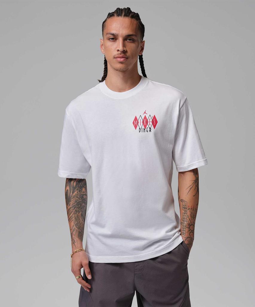 Nike Jordan T-Shirt M - White:Black:University Red / If3161-100