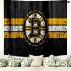 Boston Bruins Logo Wall Tapestry Aesthetic Wall Hanging Printed Fabric Blanket Decorative Tapestries for Bedroom Living Room Home Decor