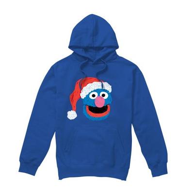 Sesame Street Unisex Adult Grover Scribble Christmas Hoodie