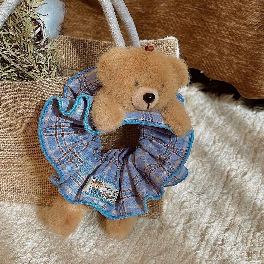 High Elasticity Plush Bear Hair Rope Cute Elastic Hair Bands Personality Hair Ties  Ladies