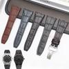 For Audemars Piguet AP15400 15703 15500 Royal Oak Series Men Leather Watch Strap 26mm Blue Brown Black Double Concave Interface