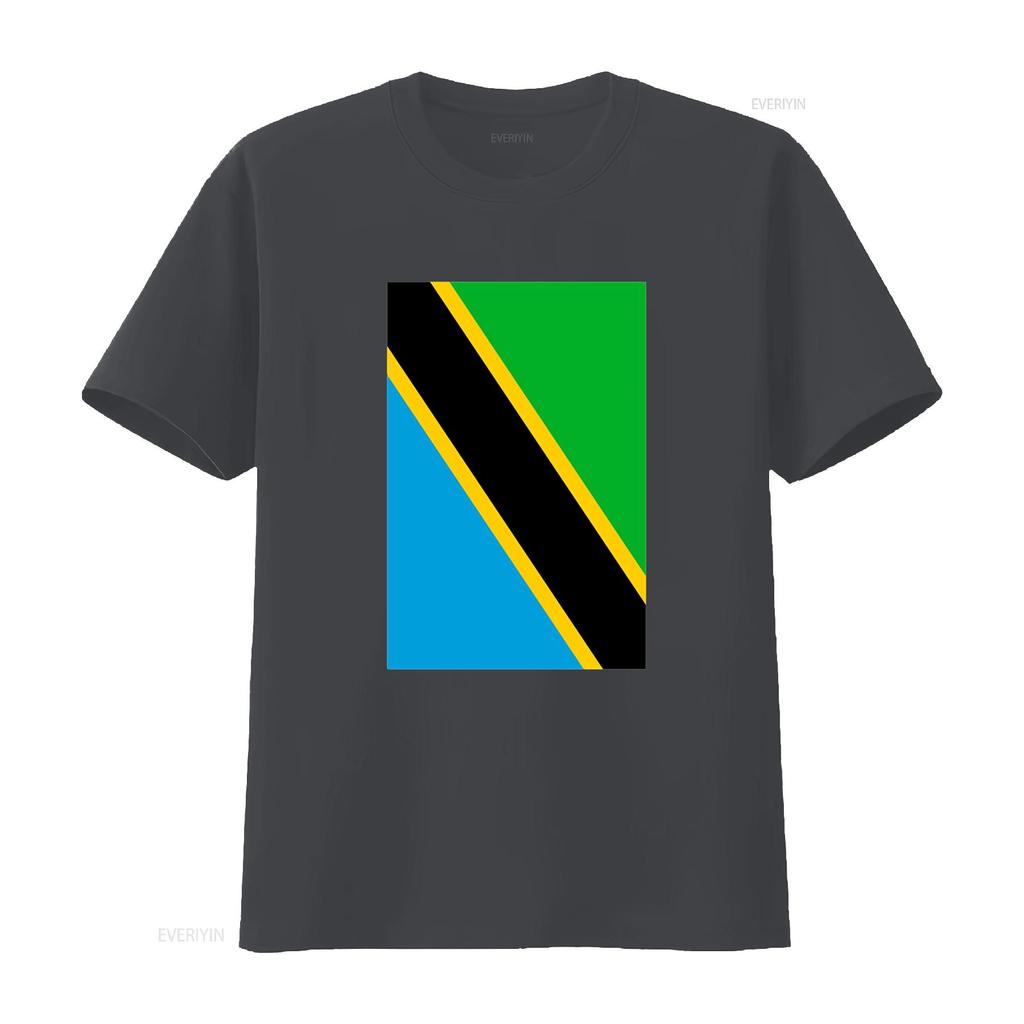 Grunge Tanzania Flag Cool East Africa Swahili Tanzanian T Shirt vintage Washed Breathable Slightly fashion Unisex Comfortable