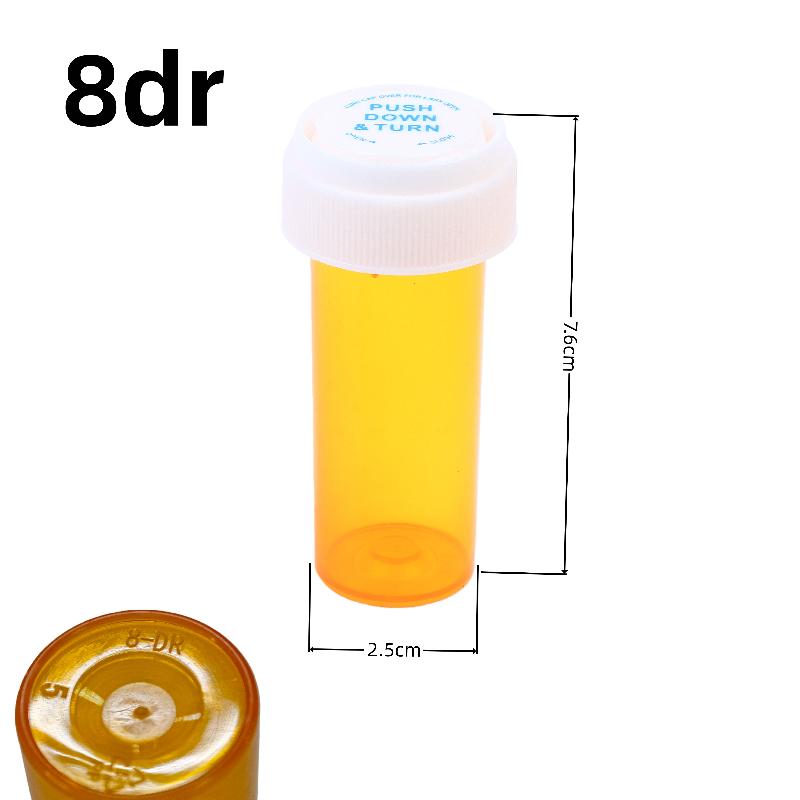 5/10/20 szt. Farmaceutyczny pojemnik odporny na dzieci, ale łatwy do otwarcia, Pusta plastikowa butelka z zakrętką dwustronną