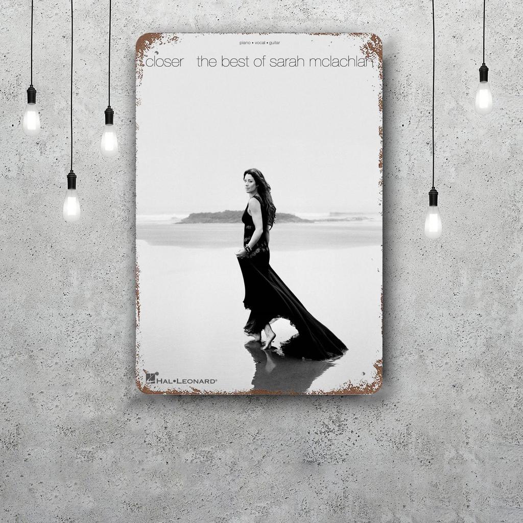 Sarah McLachlan Decor Poster Vintage Tin Sign Metal Sign Decorative Plaque for Pub Bar Man Cave Club Wall Decoration