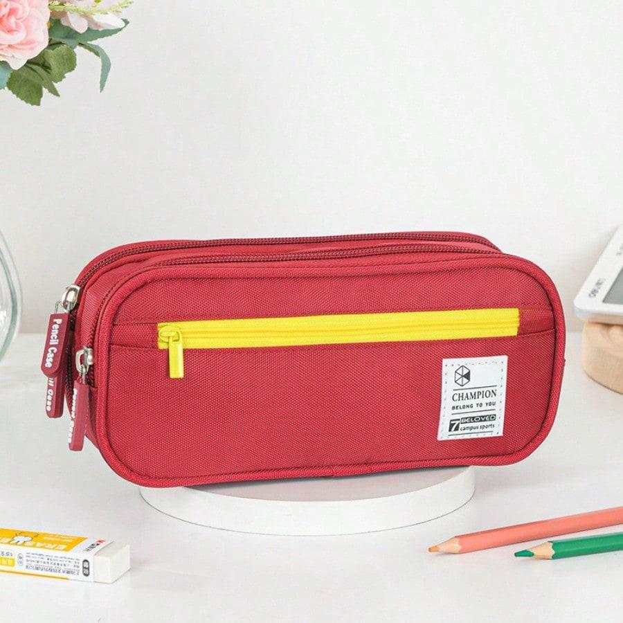 4 Layers Pencil Case Large Capacity Pen Pouch Stationery Organizer Pencil Bag School Supplies