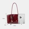 Red Bridal Wedding Bag Women'S French Oil Wax Red Stick Bag Premium Niche Underarm Shoulder Bag