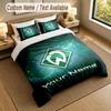 Bedding Set 1 Duvet Cover 2 Pillowcases Werder Bremen FC Print Soft Bed Linen Bedroom Decor