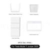 For Tesla Model Y Juniper 2025 Car Wireless Charging Silicone Pad Screen Protective Cover Center Panel Stickers Protection Frame