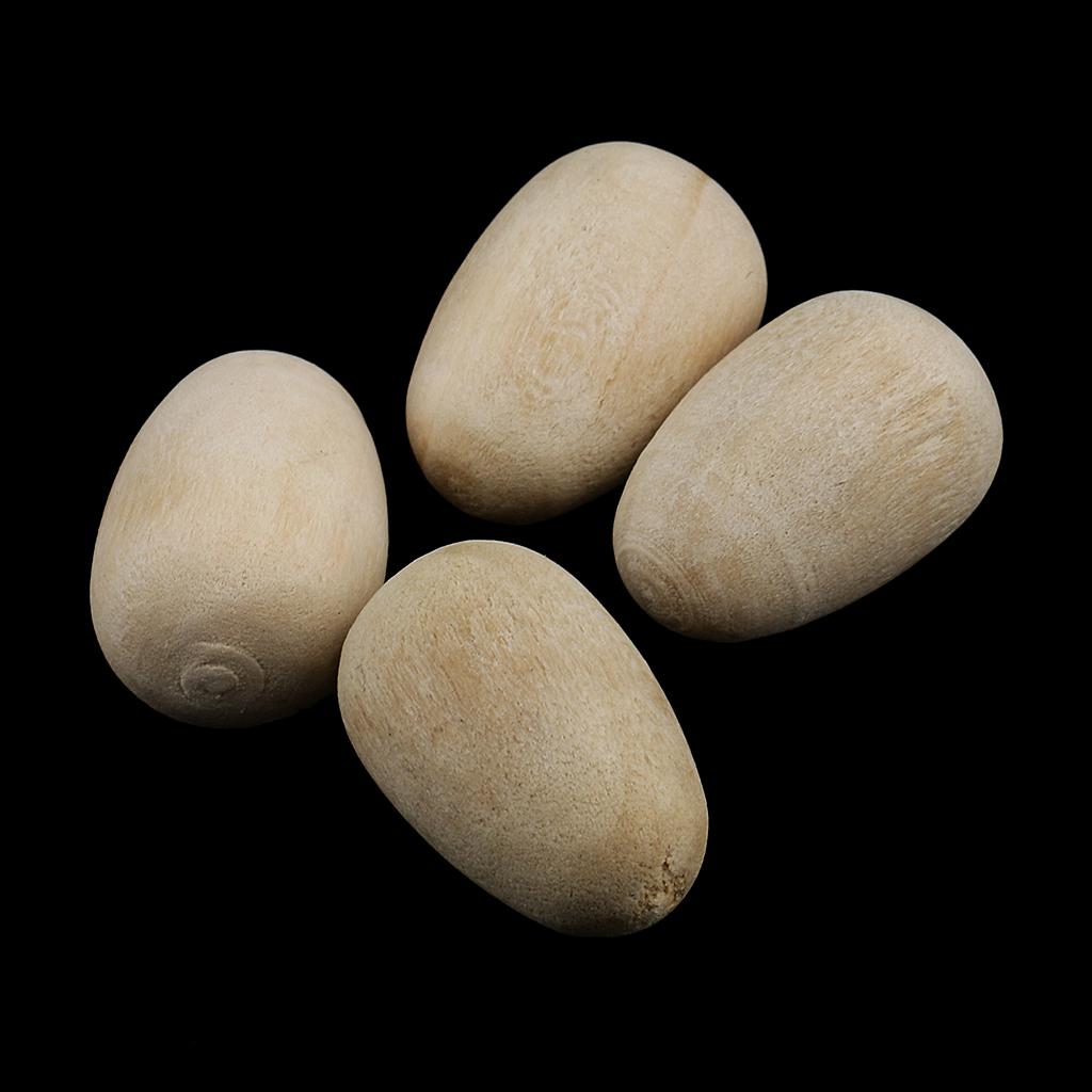 50 Pieces Unpainted Wooden Eggs 16x12mm – For Easter, Crafts, and Displays Easter eggs, charming