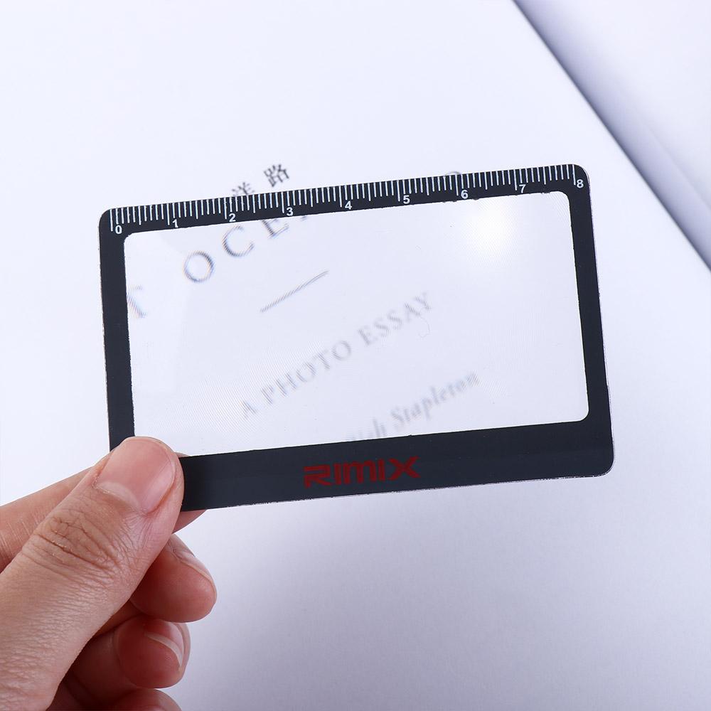 Glasses Lens 3X  Fresnel Lens Card Magnifying Glass Outdoor Fire Magnifying Glass Hd Reading Mirror