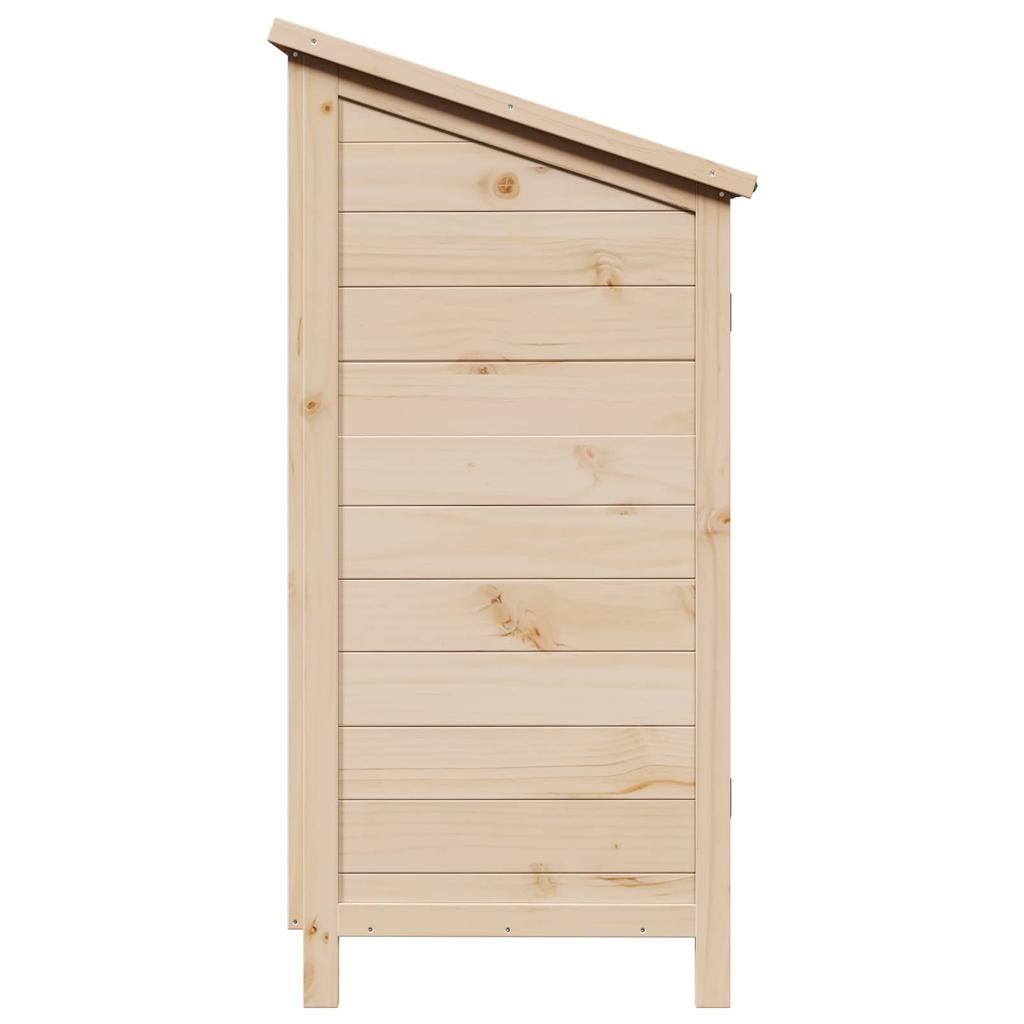 Garden Shed Natural 59 x 56 x 113.5 cm Solid Spruce Wood