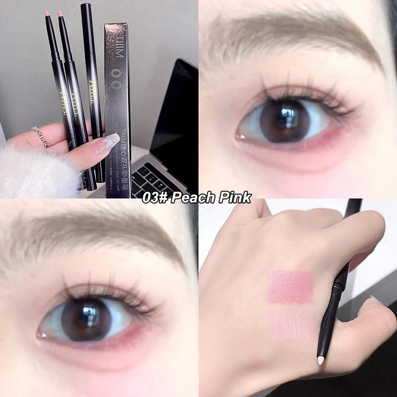 Matita Eyeliner Gel Ultra-fine Rosa Albicocca Matita Sotto gli Occhi Impermeabile Opaca Aegyosal Sottociglia Asciugatura Rapida Trucco Occhi