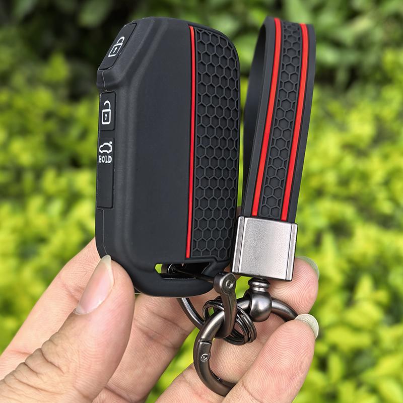 Silikonový kryt pouzdra na klíče od auta pro KIA KN Sportage R Stinger Sorento Ceed Cerato Forte Niro Soul Telluride GTLine Příslušenství