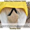 Waterproof Raincoat Dog Vest Reflective Strip Dog Clothes with Hat Pet Rain Jacket Rain Resistant Rainy Dog Costumes Cover